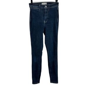 Everlane The Way High Clean Front‎ Skinny Jean Dark Wash Denim, 26
